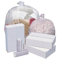 Highmark 16 MIC Trash Bags, 0.63 mil, 45 gal, 40inH x 48inW, Natural, 250 Bags