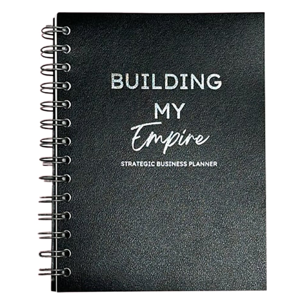 Miami Posh, LLC Weekly/Monthly Strategic Business Planner, 7in x 5in, Black