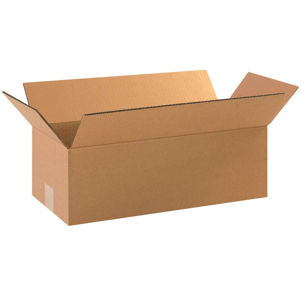 Partners Brand Long Boxes, 18inL x 8inH x 6inW, Kraft, Pack Of 25