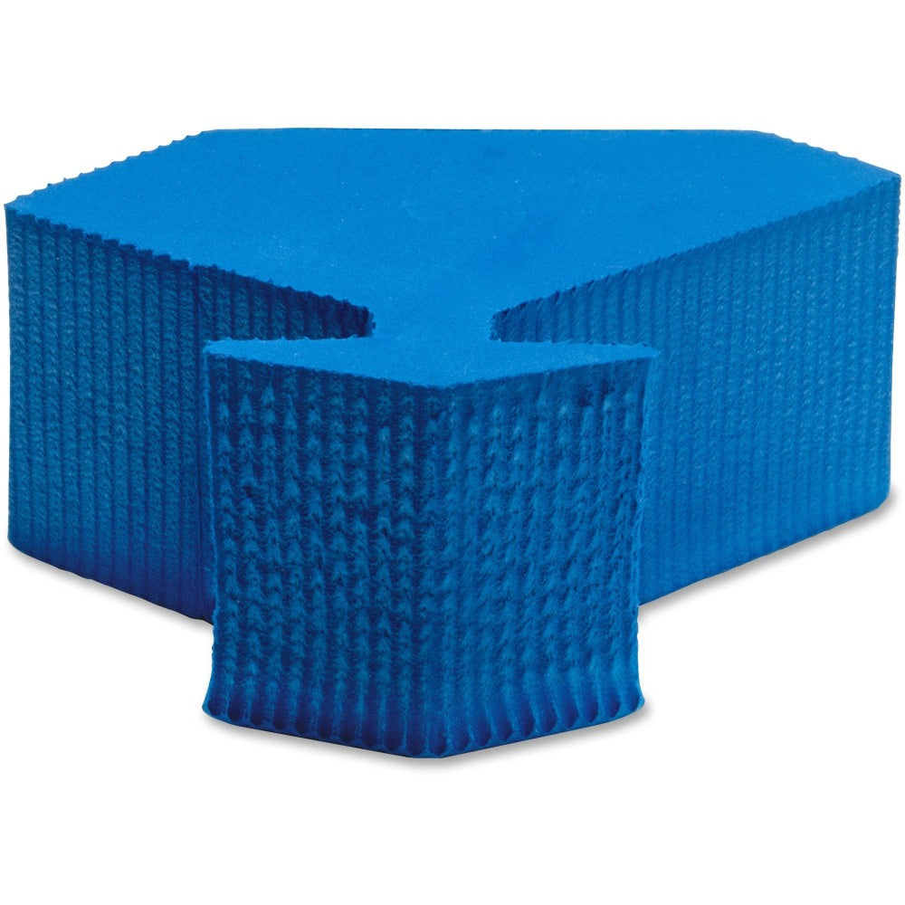 Lorell Door Wedge - Foam - Blue - 1 Each