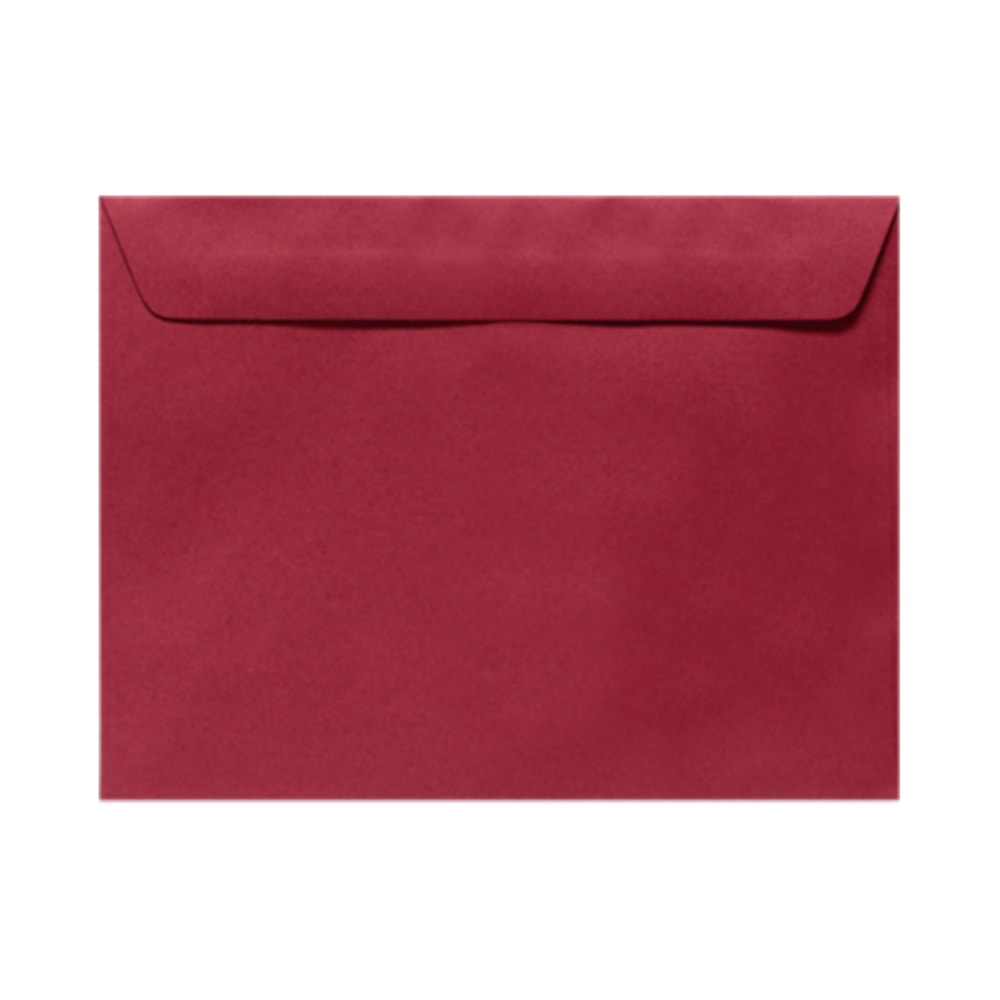 LUX Booklet 6in x 9in Envelopes, Gummed Seal, Garnet Red, Pack Of 250