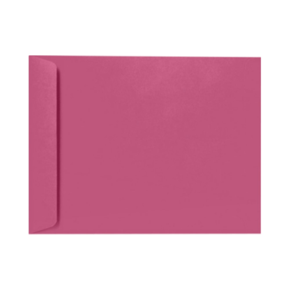 LUX Open-End 10in x 13in Envelopes, Peel & Press Closure, Magenta, Pack Of 50