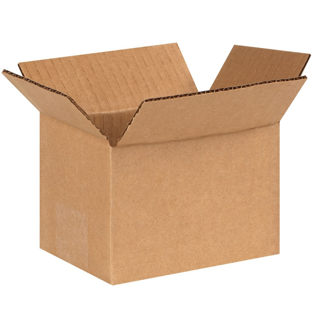 Partners Brand Corrugated Boxes, 6in x 4in x 4in, Kraft, Pack Of 25
