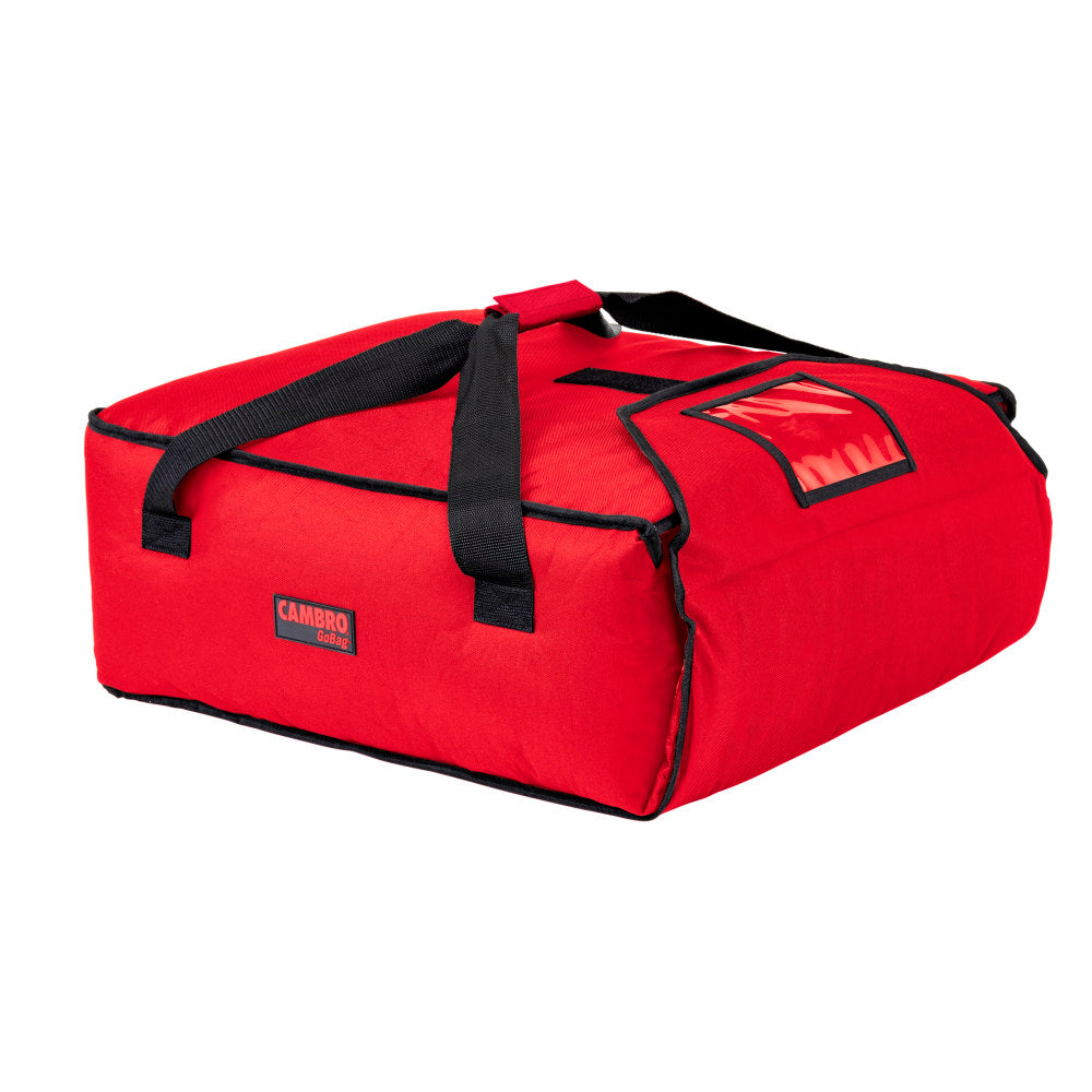 Cambro Standard Pizza GoBags, For 3 Boxes, Red, Set Of 4 GoBags