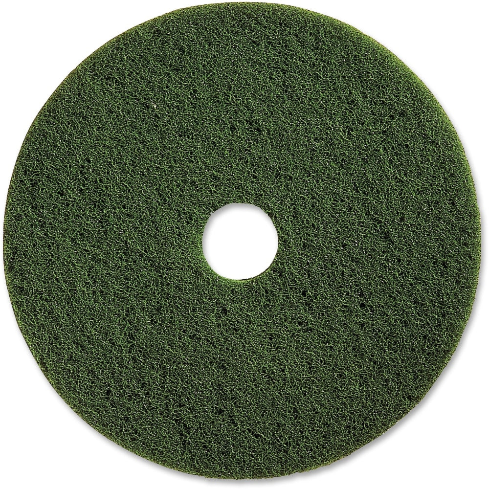 Genuine Joe 20in Scrubbing Floor Pad - 20in Diameter - 5/Carton x 20in Diameter x 1in Thickness - Scrubbing, Floor - 90320