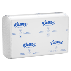 Kleenex Multifold Paper Towels (01890), White, 16 Packs / Case, 150 Tri Fold Paper Towels / Pack, 2,400 Towels / Case