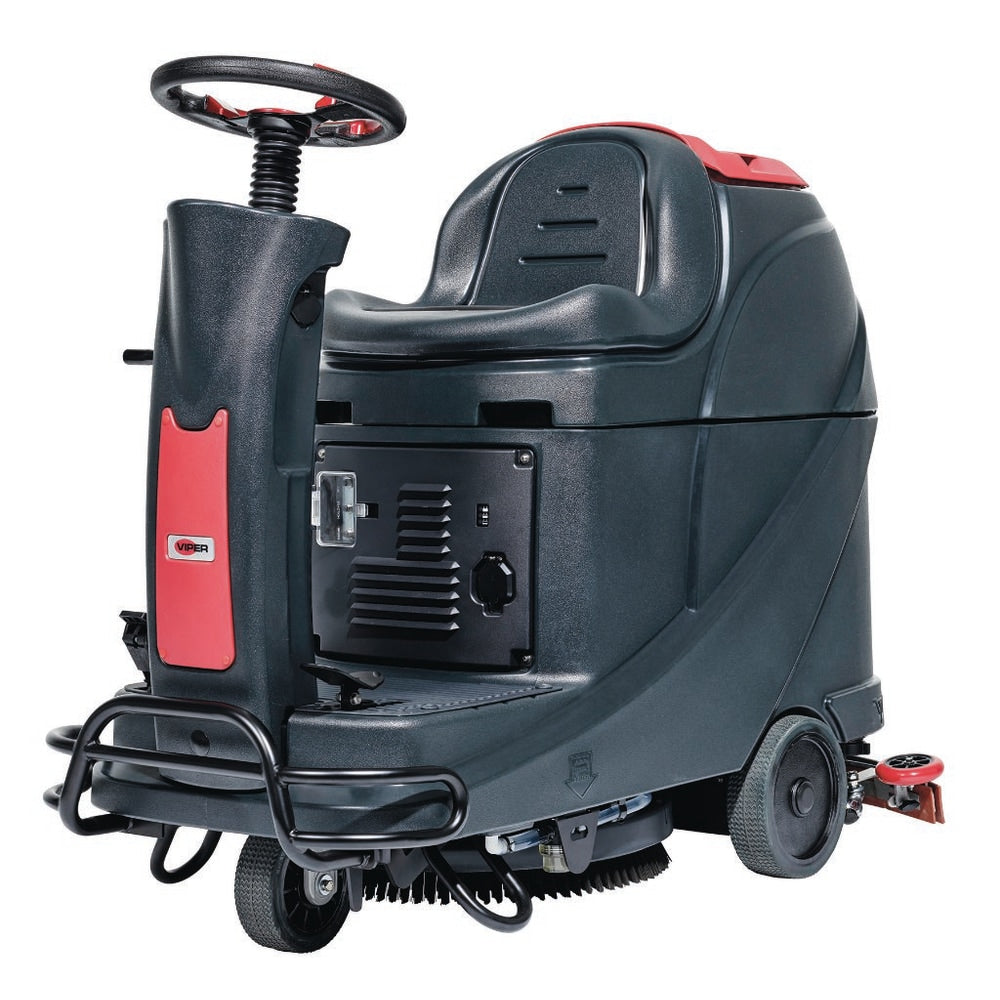 Nilfisk Viper AS530R 20in Disc Battery-Powered Mini Ride-On Floor Scrubber
