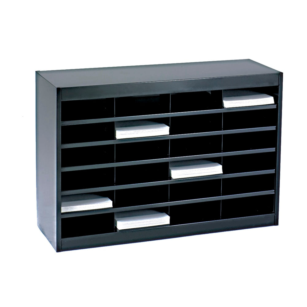 Safco E-Z Stor 24-Compartment Literature Organizer - 750x Sheet - 24 Compartment(s) - Compartment Size : 3inx9inx12.25in - 9211BLR