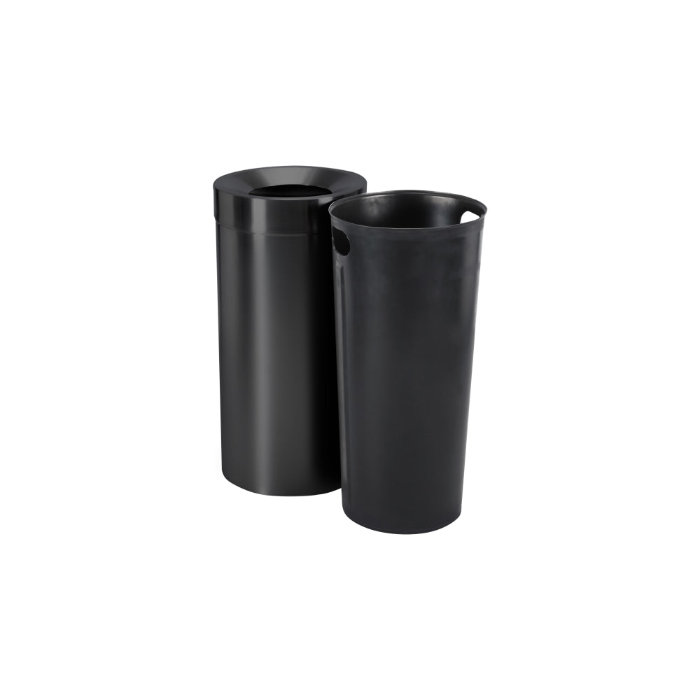 Alpine Industries Stainless Steel, Indoor Trash Can, 27 gallons, Black, 2/Pack (475-27L-BLK)