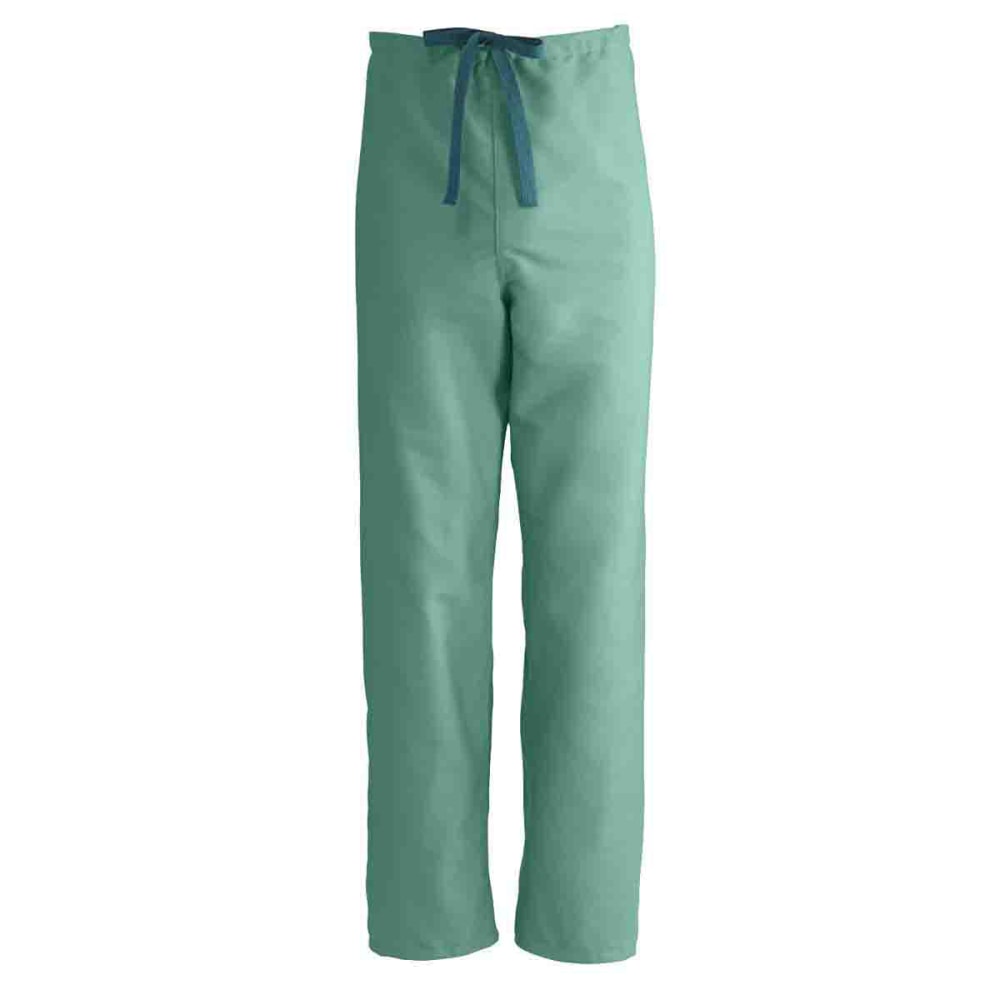 Medline ComfortEase Unisex Reversible Drawstring Scrub Pants, 3X, Jade