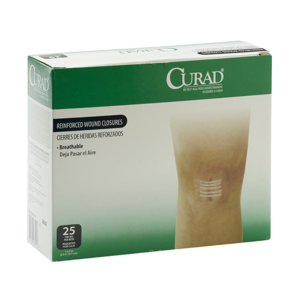 CURAD Sterile Medi-Strips, 1in x 5in, White, Pack Of 100