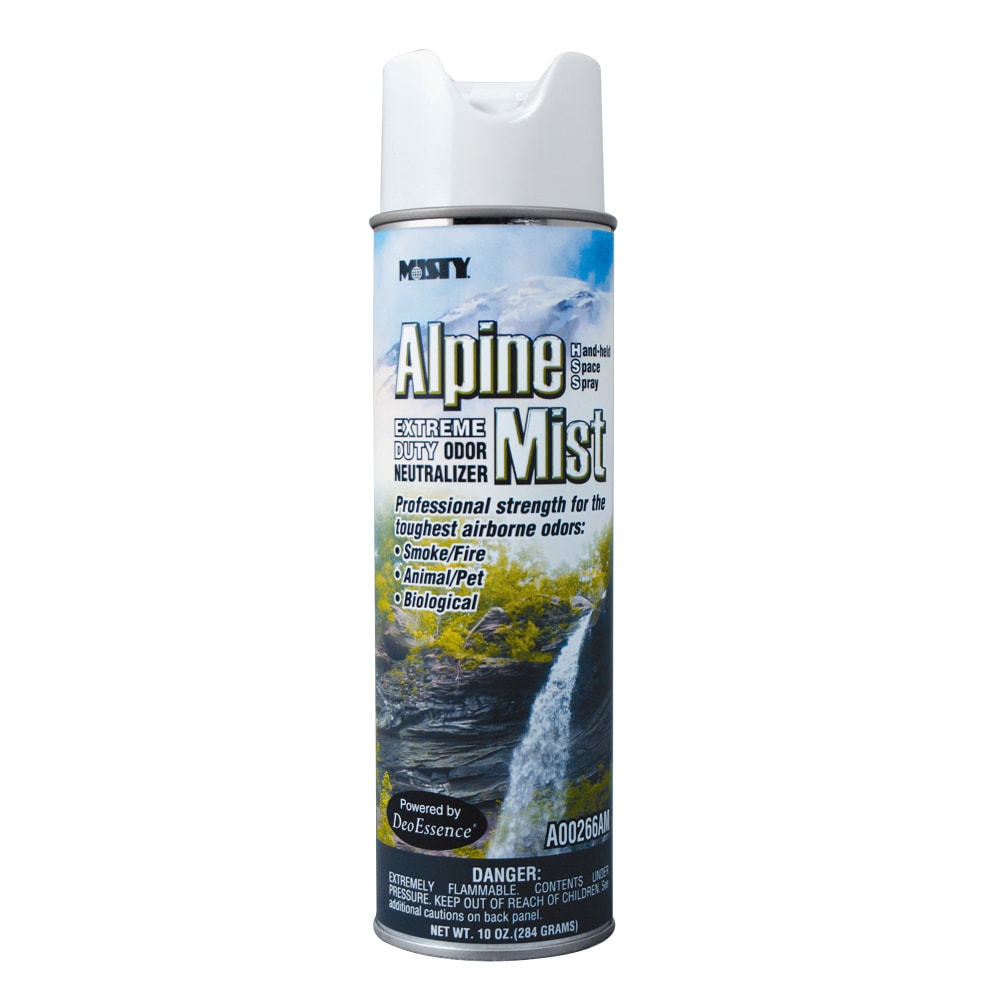 MISTY Alpine Mist Extreme Odor Neutralizer - Spray - 10 fl oz (0.3 quart) - Ozone-safe - 12 / Carton