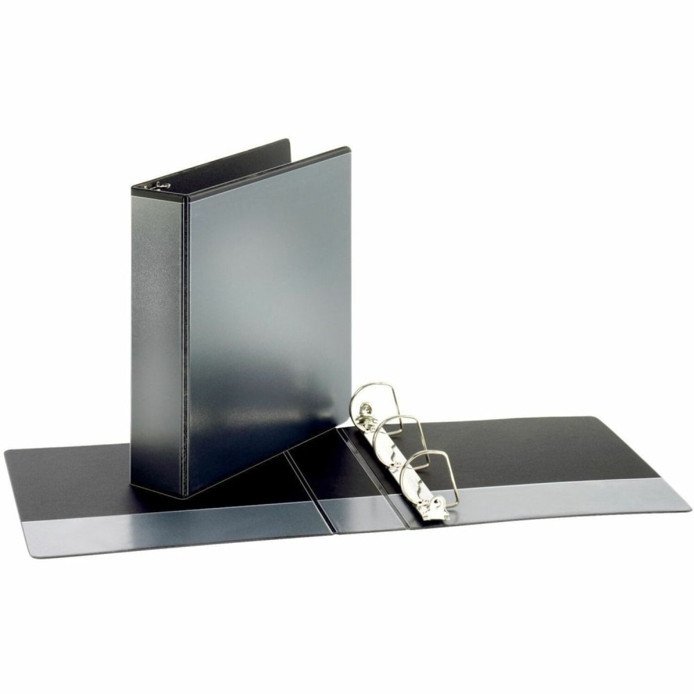 Cardinal Performer ClearVue Slant-D Ring Binder, 3 Rings, 2in Capacity, 11x8.5, Black