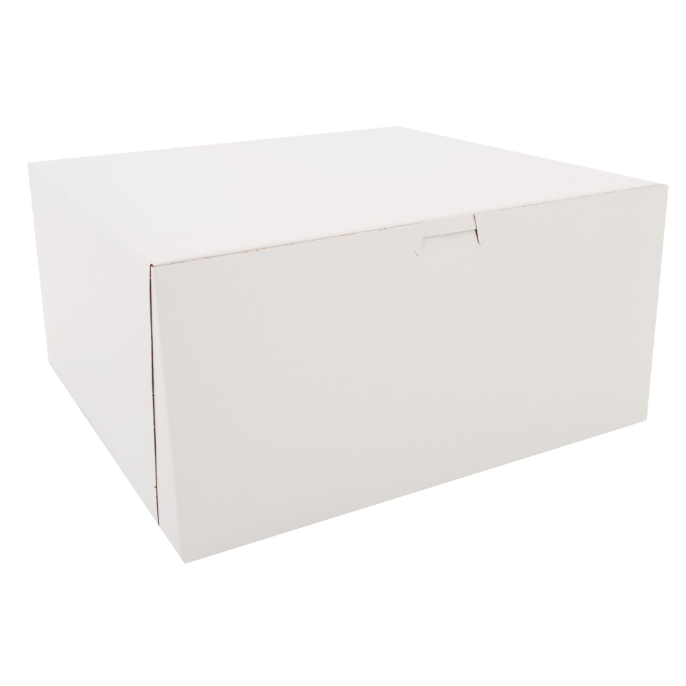 SCT Bakery Boxes, 12in x 12in x 6in, White, Pack Of 50 Boxes