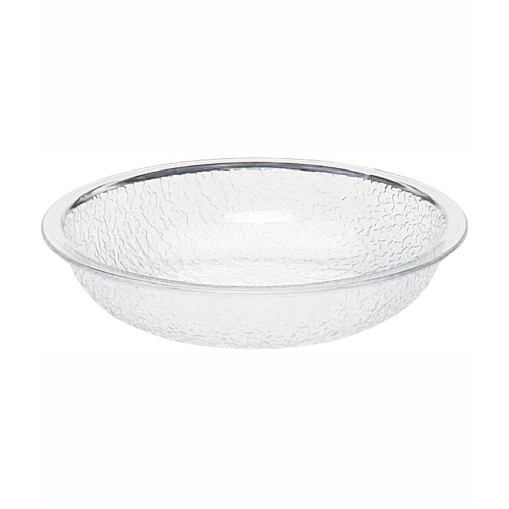 Cambro Camwear Round Pebbled Bowls, 12in, Clear, Set Of 12 Bowls