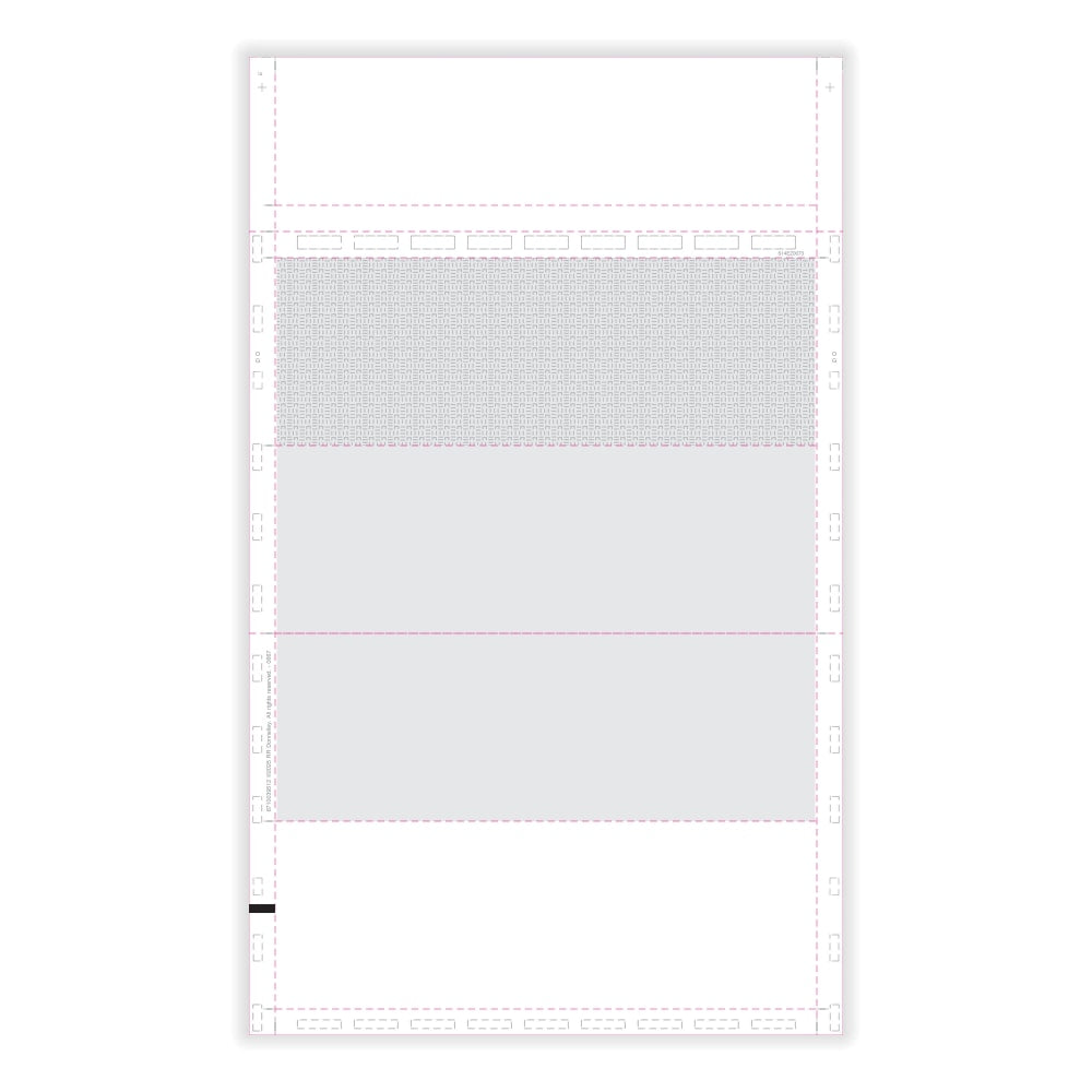 ComplyRight W-2 Blank Tax Forms, 4-Up (Horizontal), Employee's With Backer Instructions, EZ-Fold Simplex, 14in, Pack Of 500 Forms