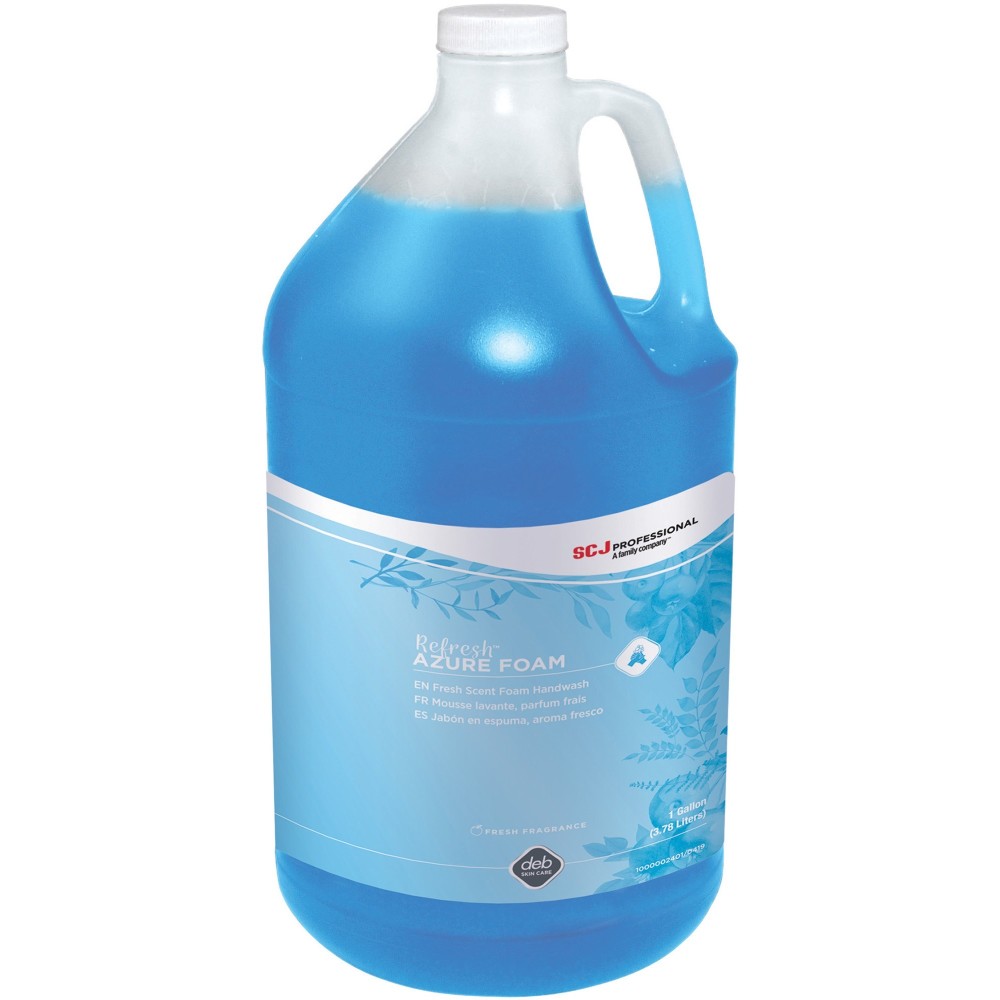 SC Johnson Fresh Apple Refill Foam Hand Soap - Fresh Apple Scent - 1 gal - Dirt Remover - Hand - Moisturizing - Blue - Anti-irritant, Non-drying
