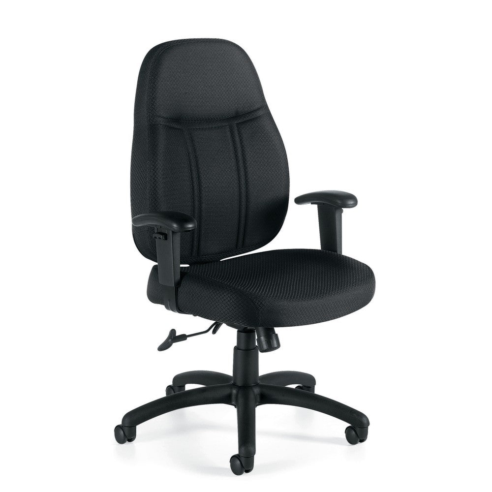 Offices To Go Tilter Chair With Arms, 42 1/2inH x 25 1/2inW x 26 1/2inD, Black