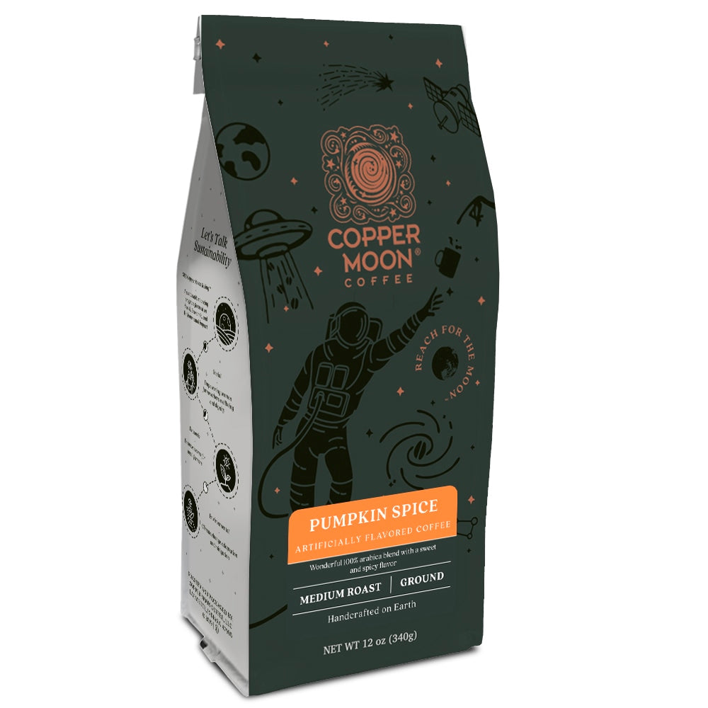 Copper Moon Coffee, Ground, Medium Roast, Pumpkin Spice, 12 Oz