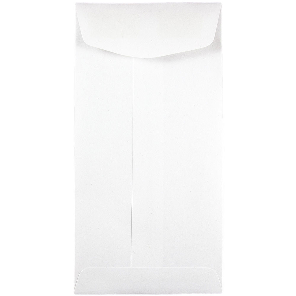 JAM Paper Coin Envelopes, #7, Gummed Seal, White, Pack Of 250 Envelopes