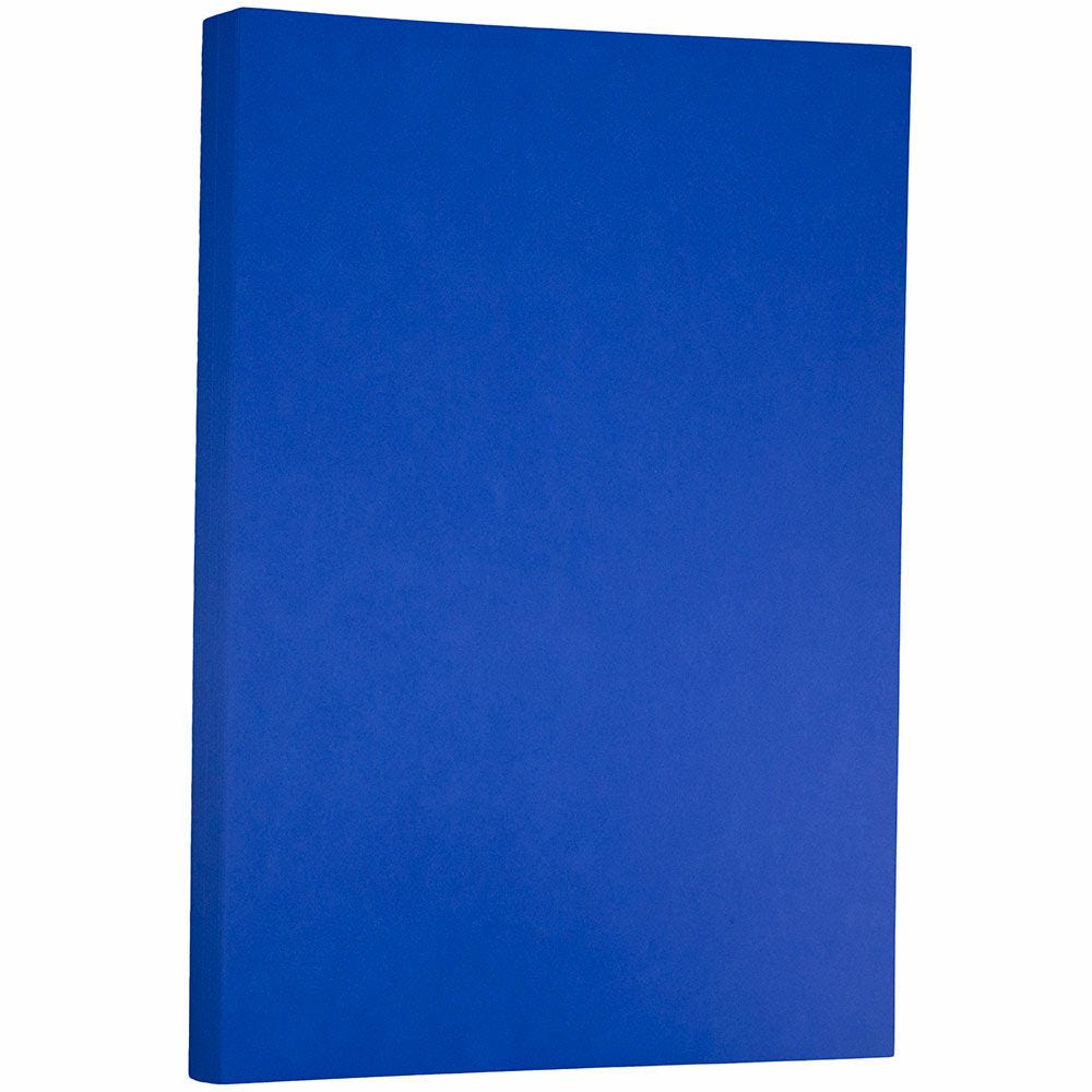 JAM Paper Card Stock, Presidential Blue, Ledger (11in x 17in), 65 Lb, Pack Of 250