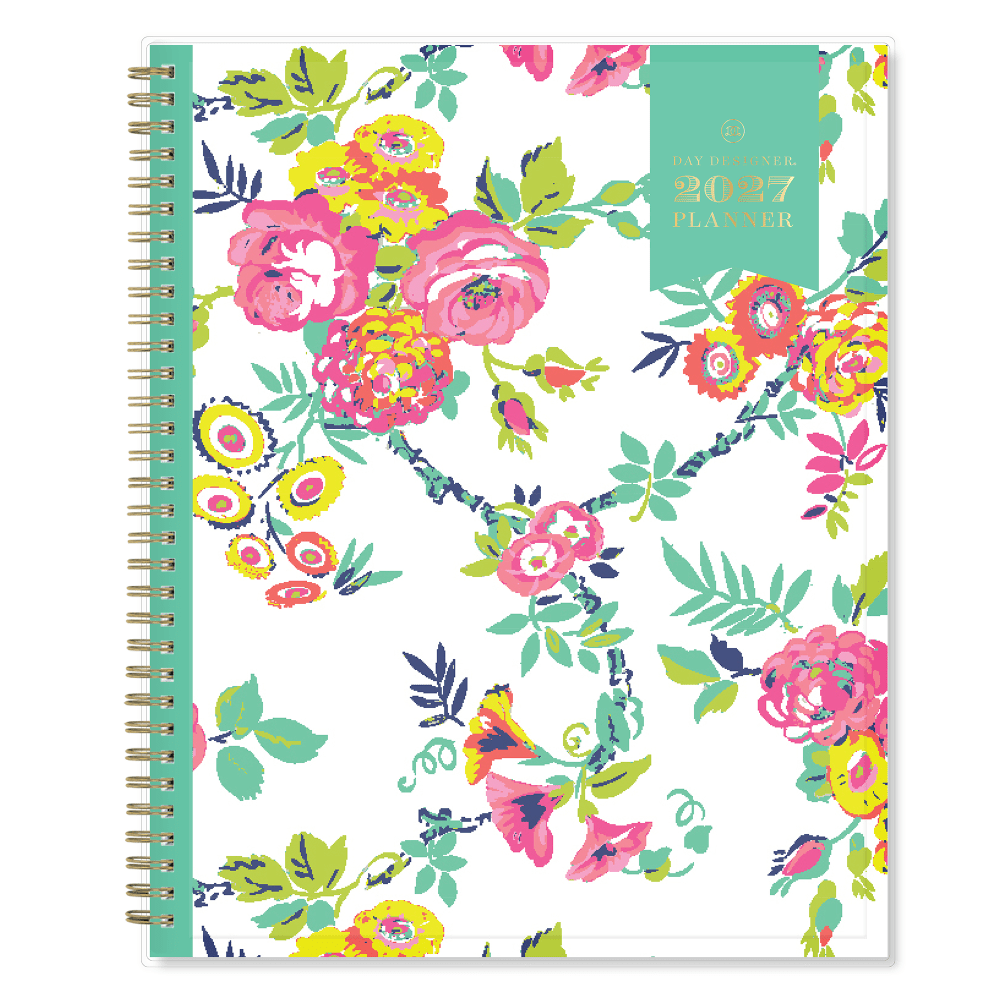 2027 Blue Sky Peyton White Weekly/Monthly Planning Calendar, 8.5x11, 0%, CYO, Jan-Dec, RY27