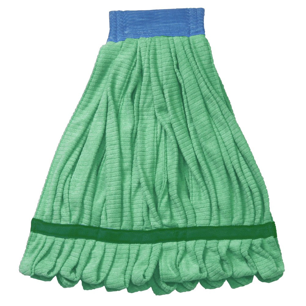 Wilen Super Sorb Microfiber Mop, 5in Headband, Green