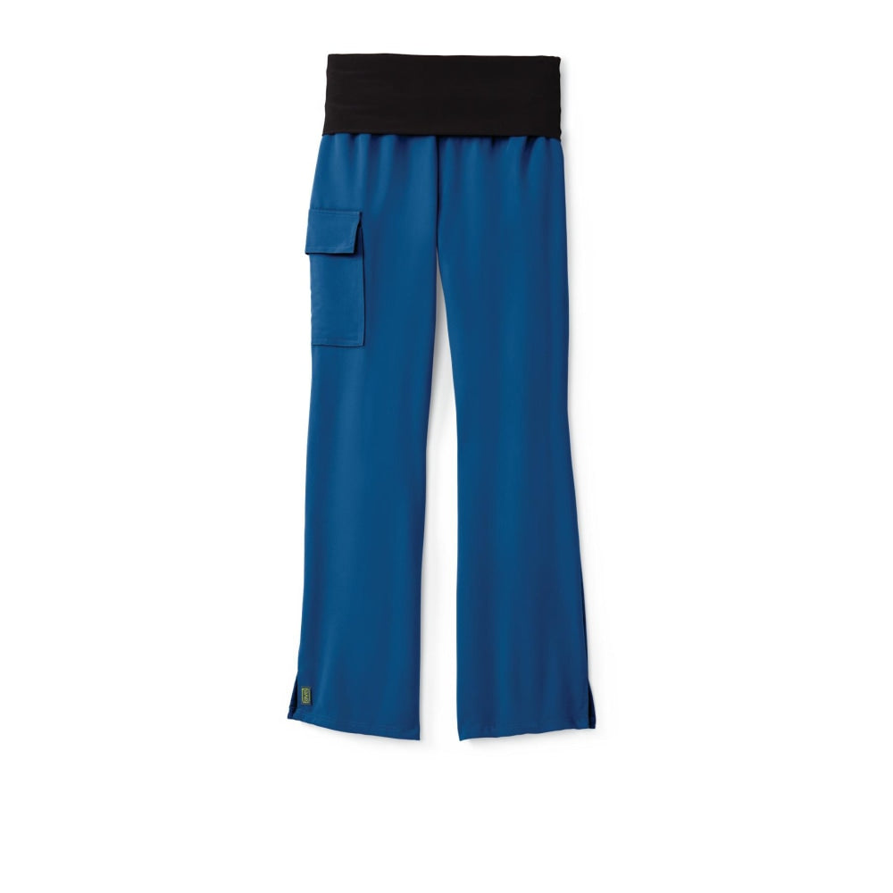 Medline Ocean Ave Spandex Womens Scrub Pants, 3X, Royal Blue