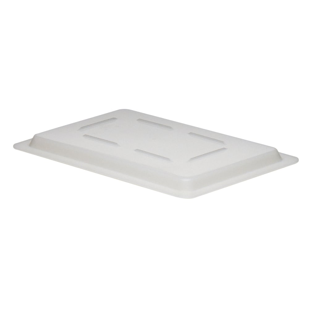 Cambro Poly Flat Cover For 12in x 18in Food Boxes, White, Pack Of 6 Covers
