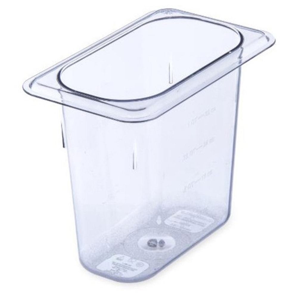 Carlisle 1/9 Size 6inD StorPlus Food Pan, Clear