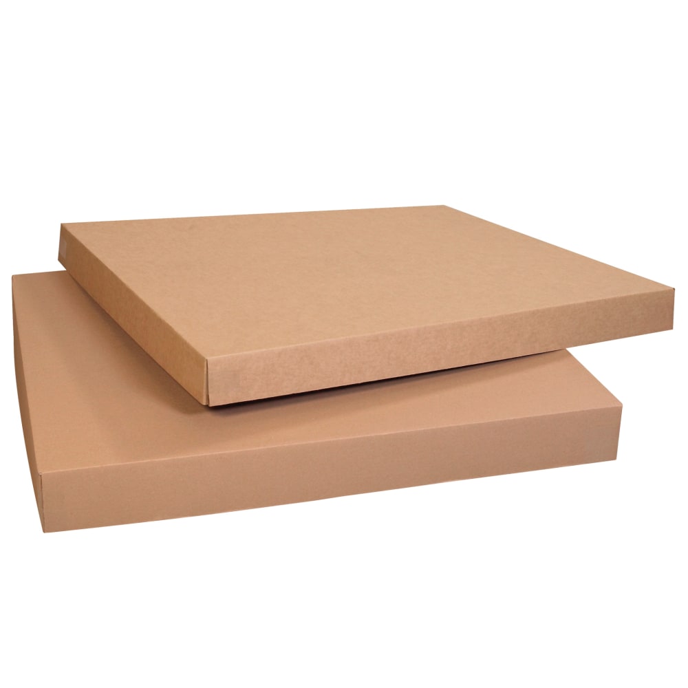 Partners Brand Heavy-Duty Gaylord Lids, 4inH x 25 1/4inW x 49 1/4inD, Kraft, Pack Of 5