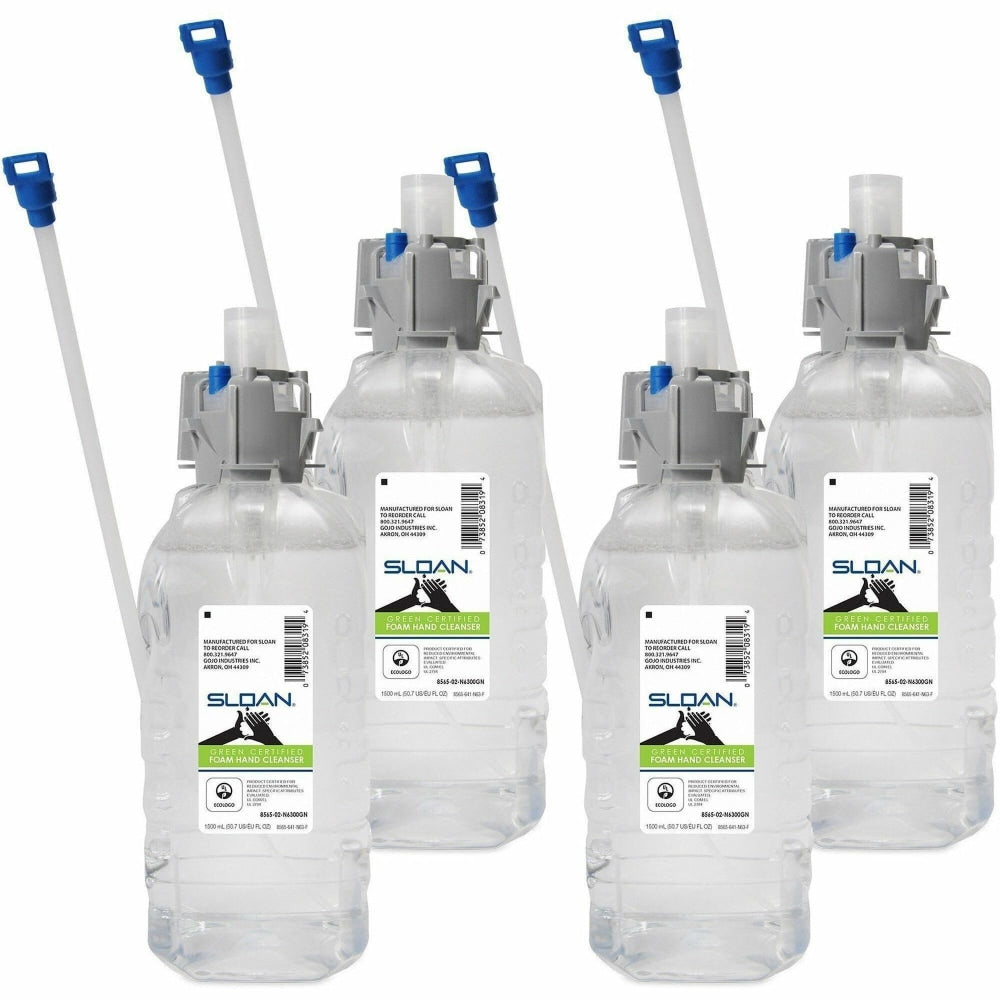 Sloan Green Certified Foam Hand Cleaner - 1.59 quart - Pump Dispenser - Kill Germs - Hand - Refillable, Dy - 856504GN