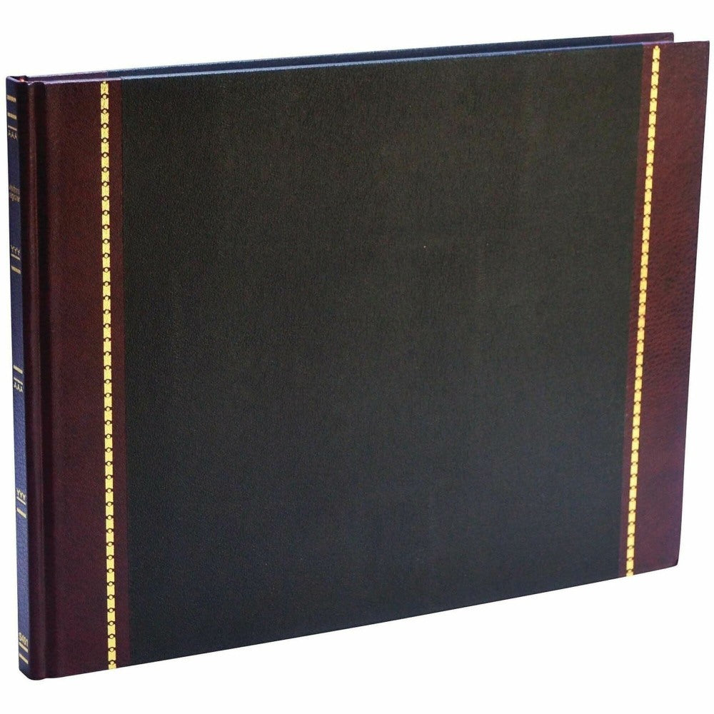Wilson Jones Visitor Register, 12 1/2in x 9 1/2in, Black