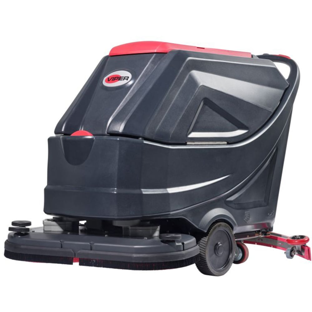 Nilfisk Viper AS6690T-242 Dual Disc Battery-Powered Traction Drive Walk-Behind Floor Scrubber, 26in Diameter