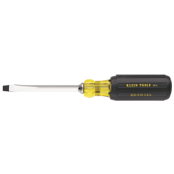 Klein Tools Keystone Tip Cushion Grip Screwdriver, 1/4 in Tip, 8 11/32 in Overall L