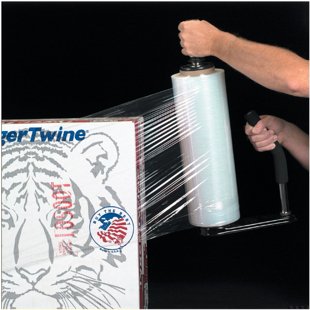Office Depot Brand Blown Hand Stretch Film, 80 Gauge, 18in x 1500ft, Clear , Pack Of 4