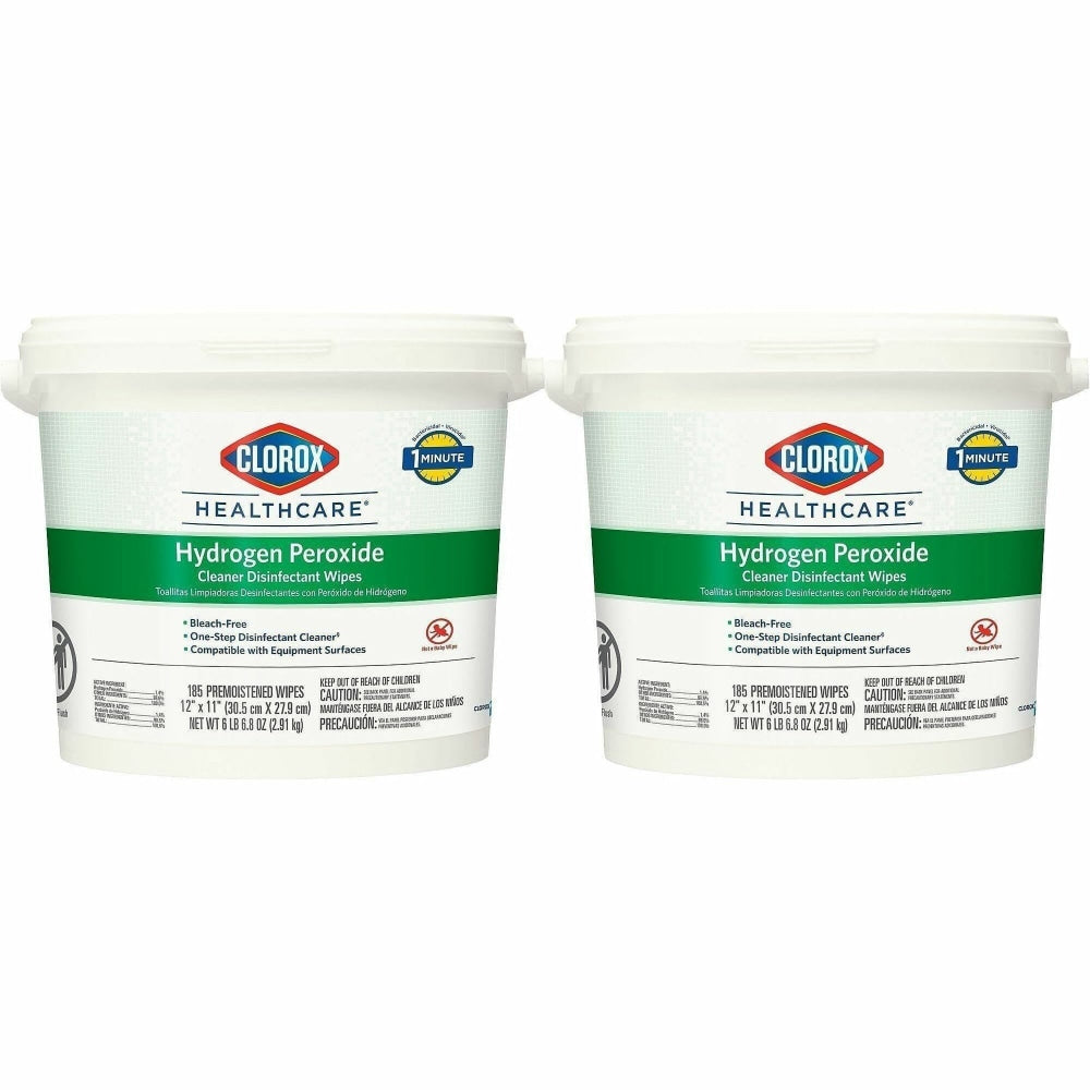 Clorox Healthcare Hydrogen Peroxide Cleaner Disinfectant Wipes, 30826PL