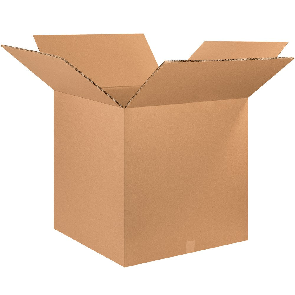 Partners Brand Double-Wall Heavy-Duty Corrugated Cartons, 28in x 28in x 28in, Kraft, Box Of 5