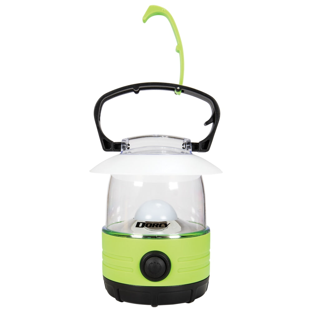 Dorcy Adventure Series 1W Portable Rechargeable Mini LED Lantern, 6-11/16inH x 4-1/4inW x 4-1/4inD, Green.