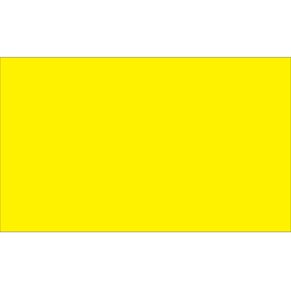 Tape Logic WriteOn Inventory Labels, DL632L, Rectangle, 5in x 3in, Fluorescent Bright Yellow, Roll Of 500