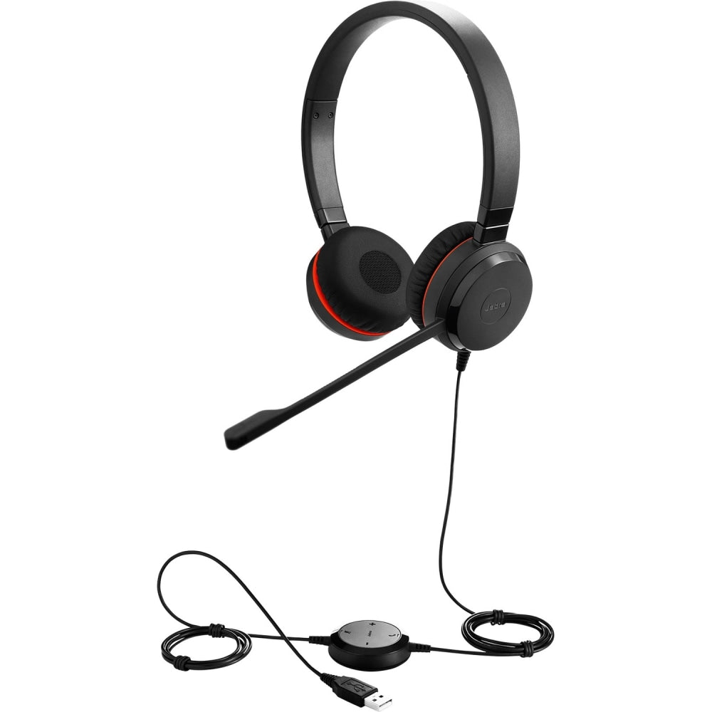 Jabra Evolve 30 II Headset - Stereo - Mini-phone (3.5mm), USB - Wired - 32 Ohm - 150 Hz to 7 kHz - Ove - GSA5399823309