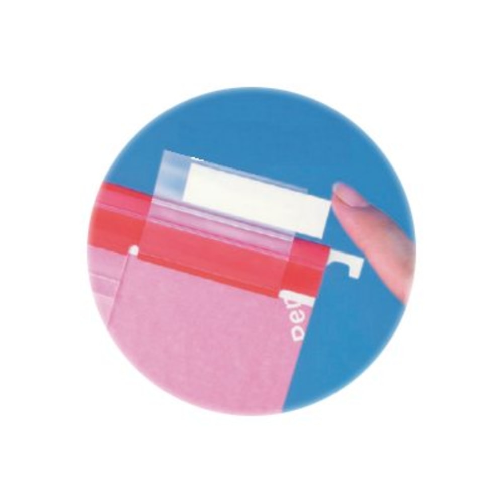 Pendaflex Hanging File Folder Plastic Tabs, Clear, Pack Of 25