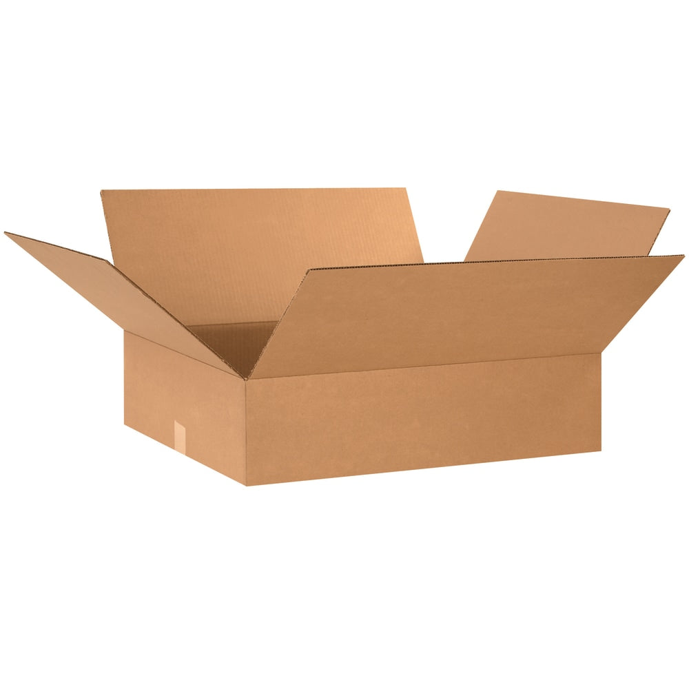 Partners Brand Flat Corrugated Boxes, 24in x 20in x 6in, Kraft, Pack Of 10