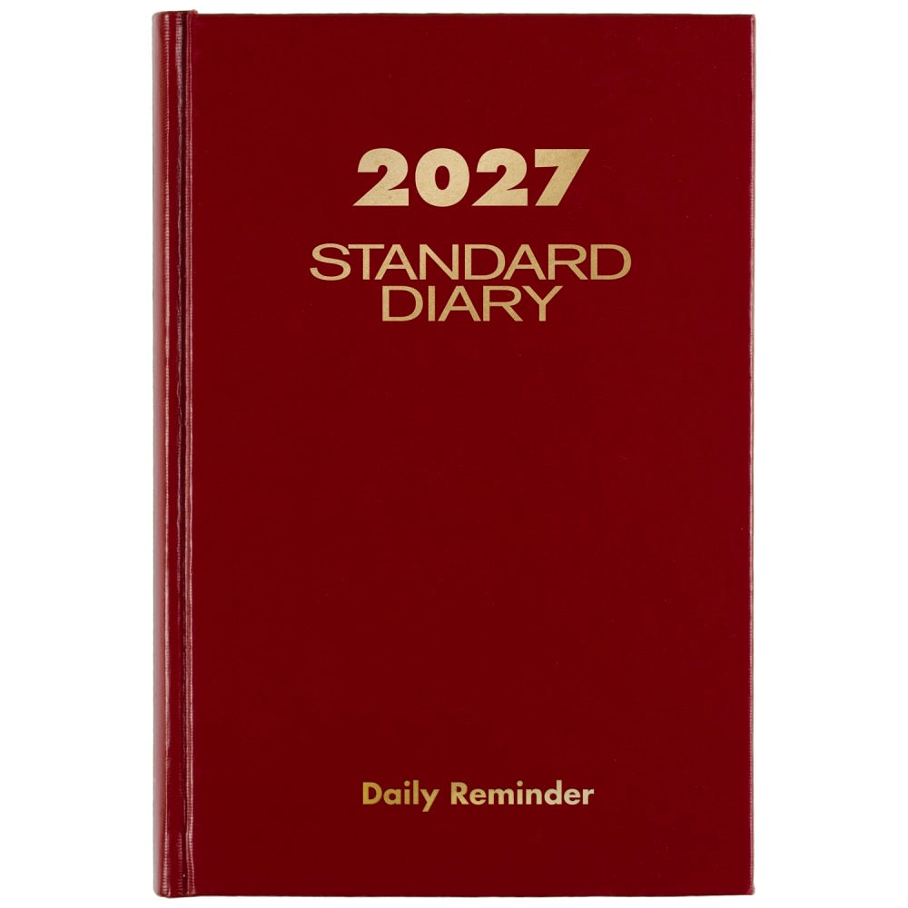 AT-A-GLANCE Standard Diary 2027 Daily Reminder, Red, Small, 5in x 7 1/2in