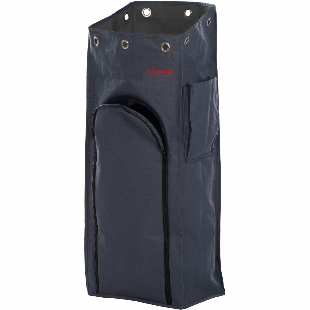 Vileda Professional VoleoPro Zipper Bin Bag Cover - 18.50 gal Capacity - 9.40inx 13.40in Depth - Zipper Closure - Multi - Janitorial Cart, Bottle, Cloth