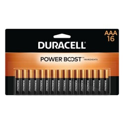 Duracell Coppertop AAA Alkaline Batteries, Pack of 16