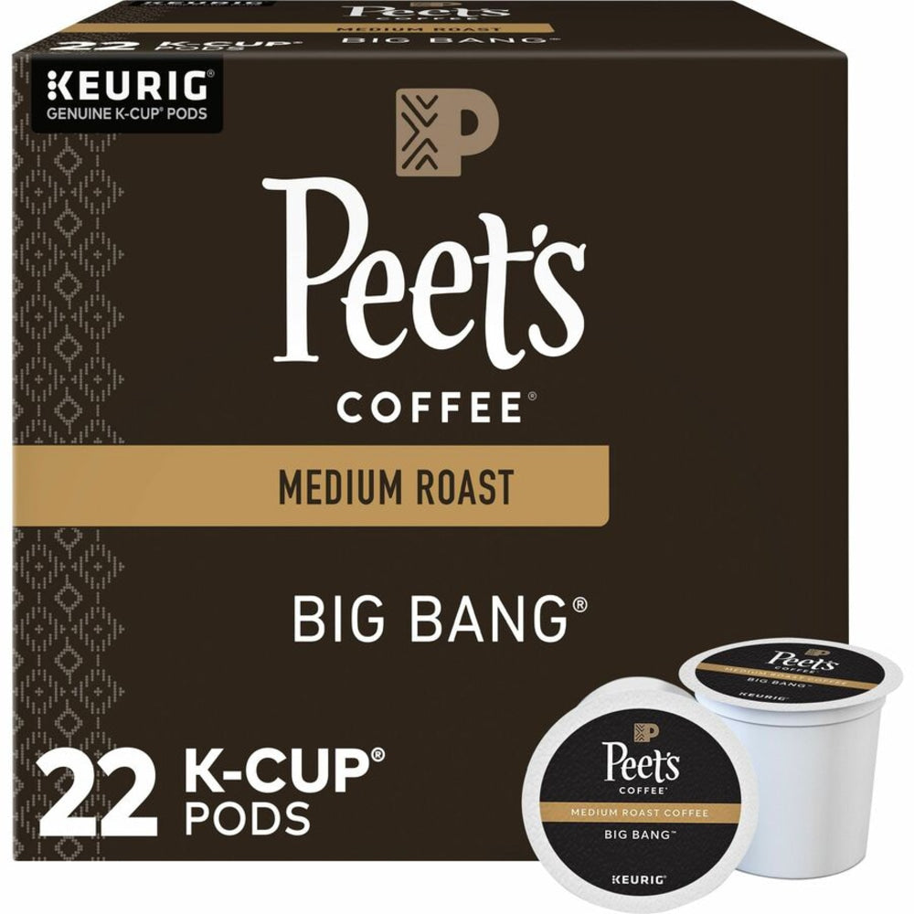Peets K-Cup Big Bang K-Cup Pods - Compatible with Keurig K-Cup Brewer - Medium - 22 K-Cup - 22 / Box