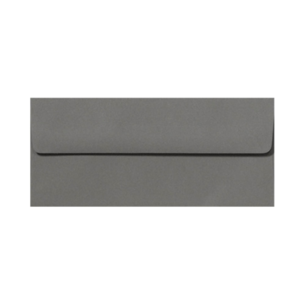 LUX #10 Envelopes, Peel & Press Closure, Smoke Gray, Pack Of 250