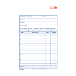 Adams Carbonless 3-Part Sales Book, 4 3/16in x 7 3/16in, Pack Of 50 Sets