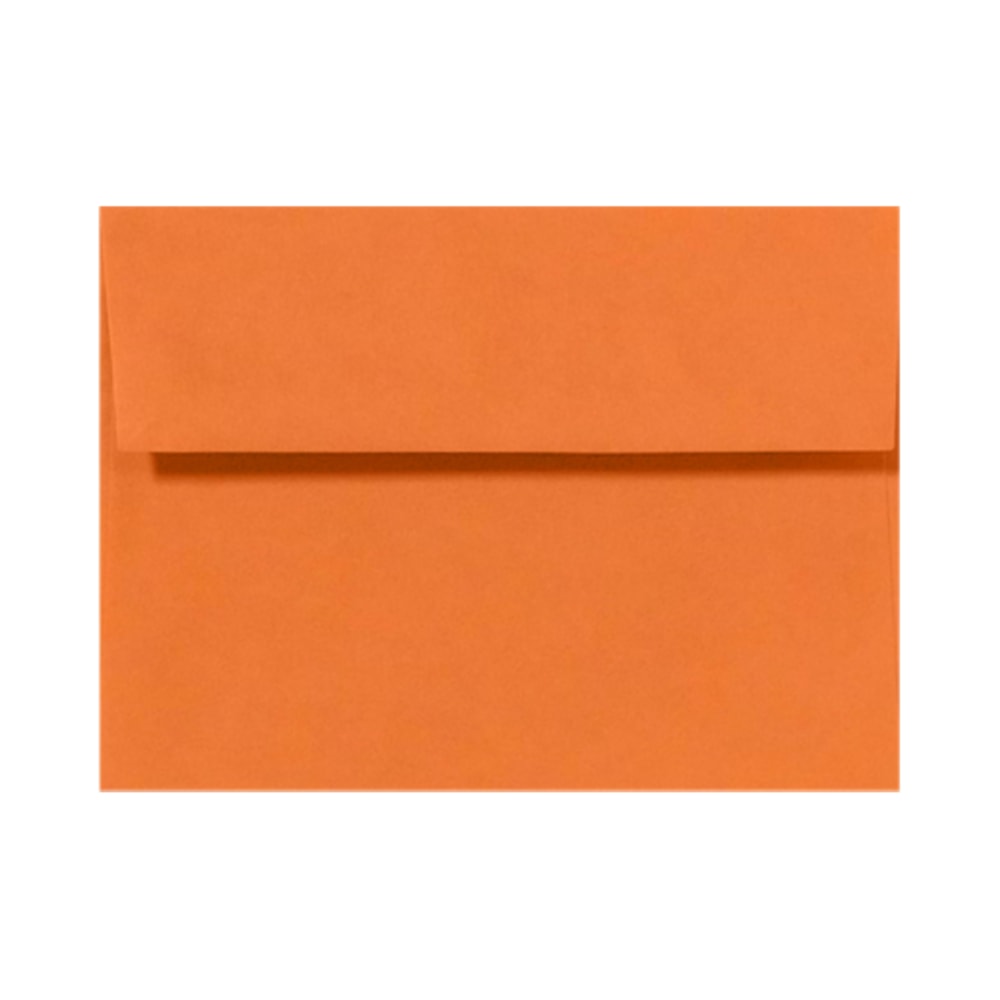 LUX Invitation Envelopes, A6, Peel & Press Closure, Mandarin Orange, Pack Of 250